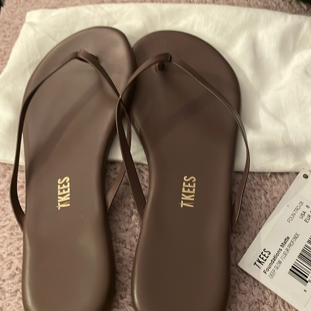 COPY - TKEES sandals soft brown size 38 dust bag new the price is already marked